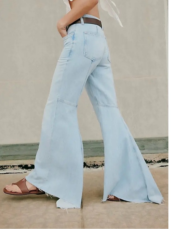 Free People Denim - Free People We the Free Live Wire Flare Jeans in Sparks